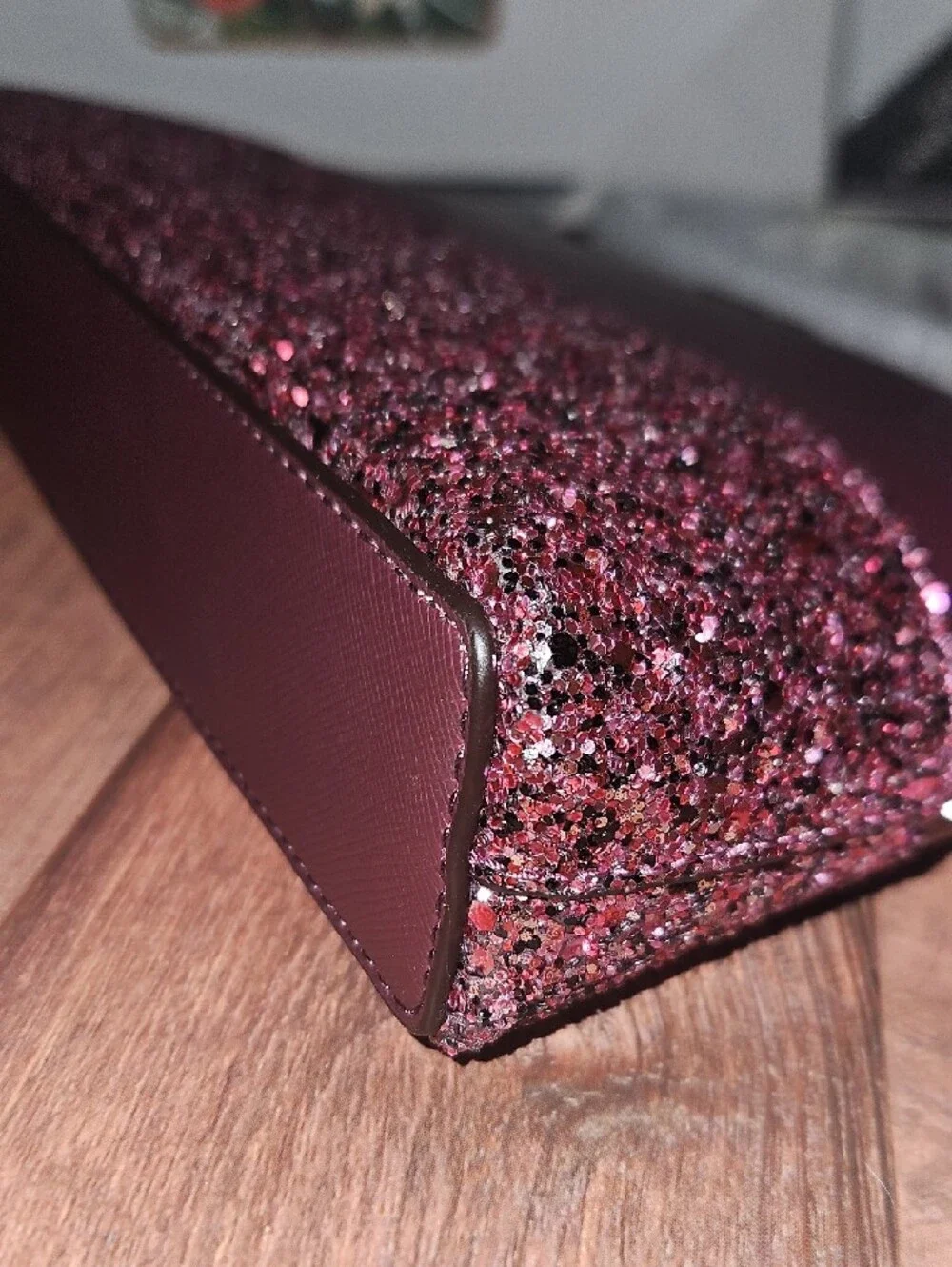 kate spade Maroon and Rose Glitter Crossbody Bag